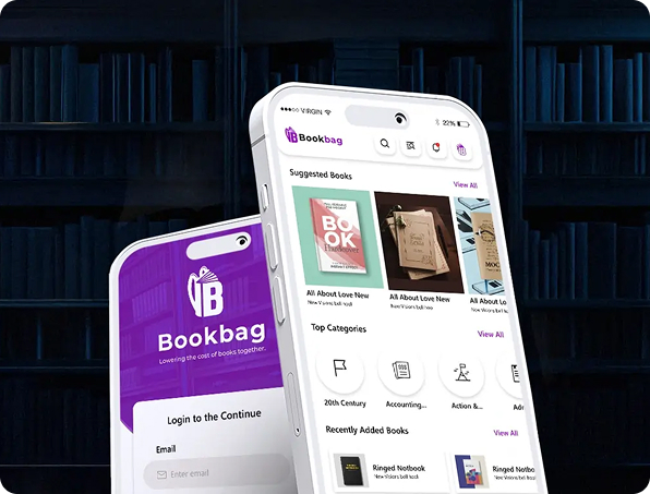 Bookbag used books e-commerce portal by Quickway Infosystems